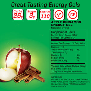 Carb Boom! Energy Gel 24-PACK - Apple Cinnamon