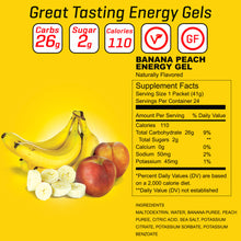 Load image into Gallery viewer, Carb Boom! Energy Gel 24-PACK - Banana-Peach

