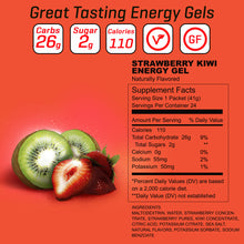 Load image into Gallery viewer, Carb Boom! Energy Gel 24-PACK - Strawberry-Kiwi
