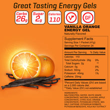 Load image into Gallery viewer, Carb Boom! Energy Gel 24-PACK - Vanilla-Orange
