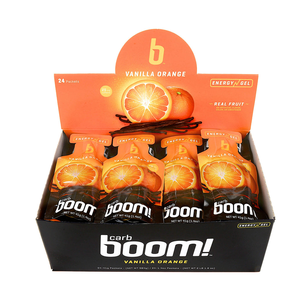 Carb Boom! Energy Gel 24-PACK - Vanilla-Orange